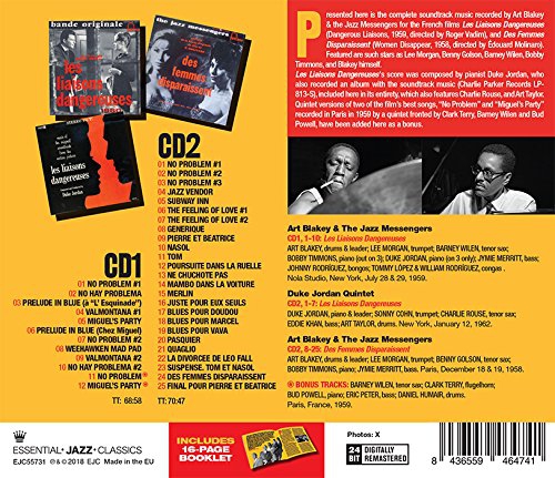 Art Blakey, Duke Jordan: Les liaisons dangereuses  + Des Femmes Disparaissen - CD Foto #2
