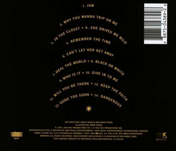 Michael Jackson: Dangerous - CD | Opus3a