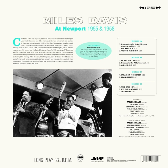 Miles Davis: At Newport 1955 & 1958 - Plak Foto #2