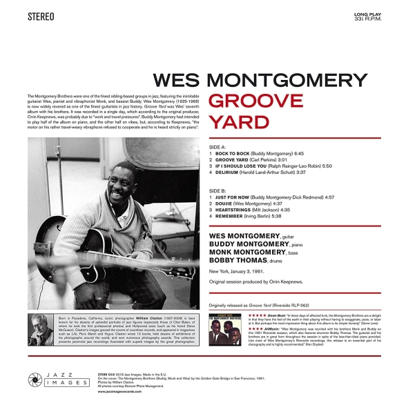 Wes Montgomery: Groove Yard (Gatefold Packaging. Photographs By William Claxton). - Plak Foto #2