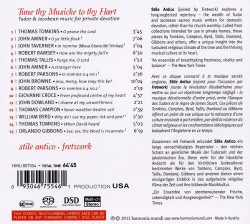 Stile Antico, Fretwork: Tune thy Musicke to Thy Hart - SACD Foto #2