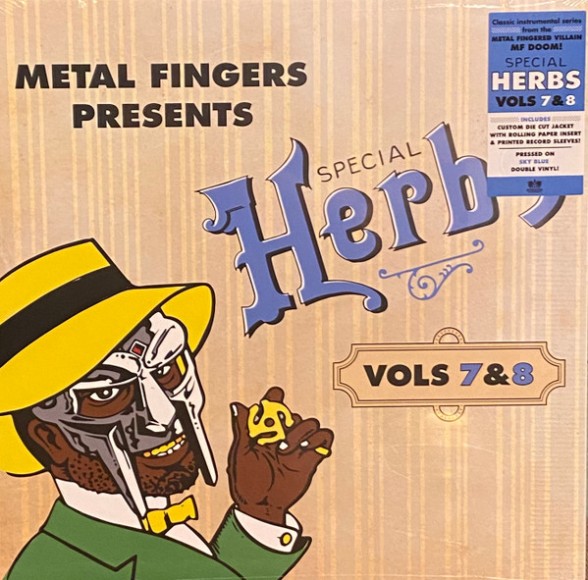 MF Doom: Metal Fingers Presents: Special Herbs Vol. 7 & 8 (Limited Indie Edition - Sky Blue Vinyl) - Plak Foto #1