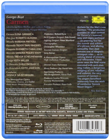 Elina Garanča, Roberto Alagna, Yannick Nézet-Séguin, The Metropolitan Opera Orchestra and Chorus: Bizet: Carmen - BluRay Foto #2