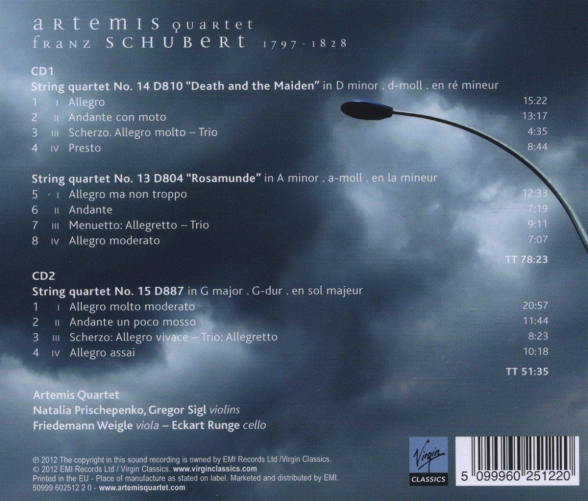 Artemis Quartet: Schubert: String Quartets - CD Foto #2