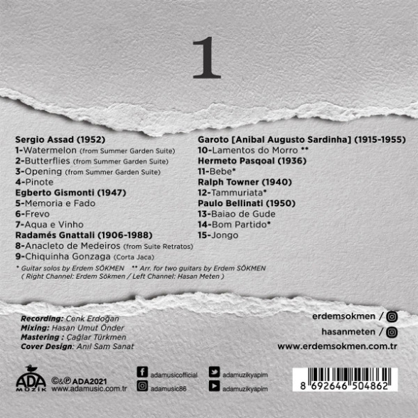 Erdem Sökmen, Hasan Meten: Guitar Duo - 1 - CD Foto #2