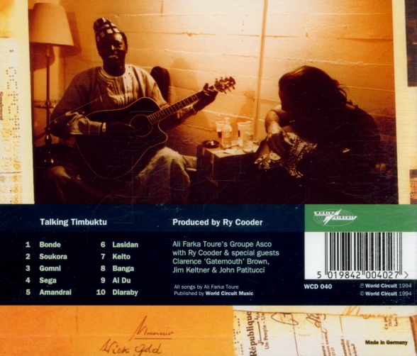 Ali Farka Toure, Ry Cooder: Talking Timbuktu - CD Foto #2