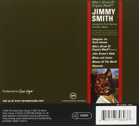 Jimmy Smith: Who's Afraid Of Virginia Woolf? - CD Foto #2