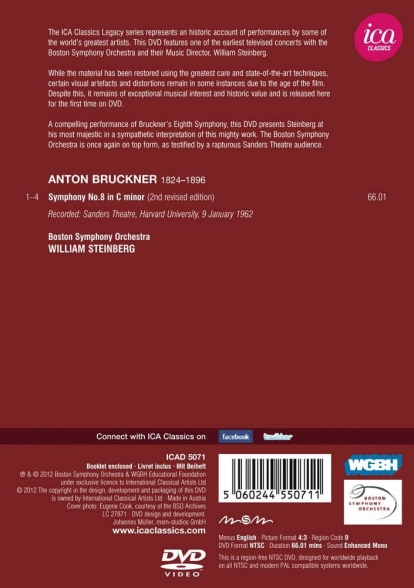 Boston Symphony Orchestra, William Steinberg: Bruckner: Sym. No.8 - DVD Foto #2