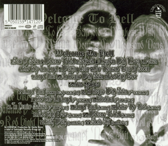 Venom: Welcome To Hell - CD Foto #2