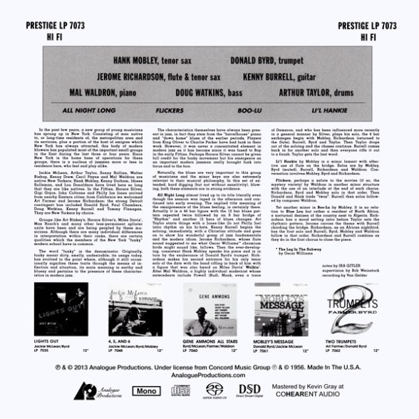 The Prestige All Stars: All Night Long - SACD Foto #2