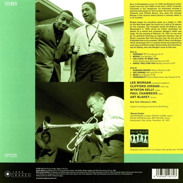 Lee Morgan: Here's Lee Morgan + 2 Bonus Tracks! (Images By Iconic Photographer Francis Wolff) - Plak Foto #2