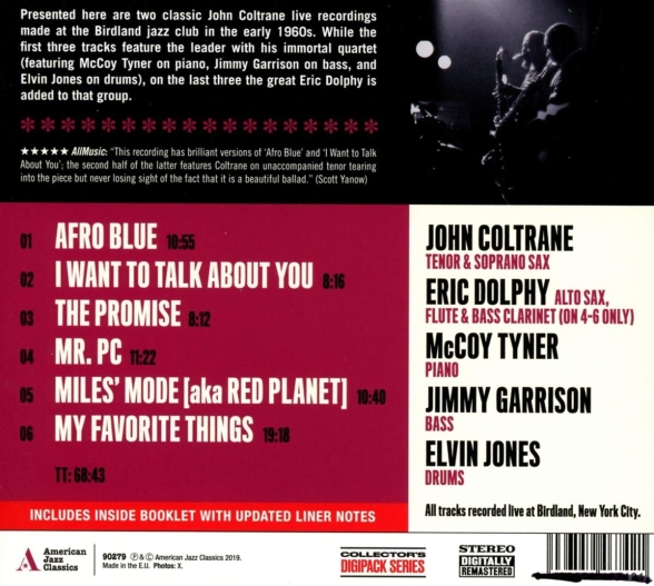 John Coltrane: Live At Birdland - CD Foto #2