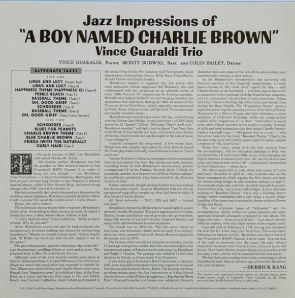 Vince Guaraldi Trio: Jazz Impressions Of A Boy Named Charlie Brown (Colored Vinyl Edition) - Plak Foto #2