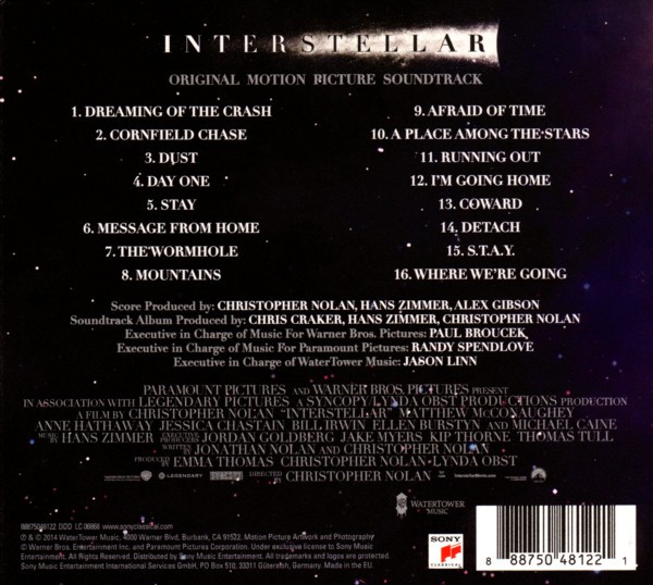 Hans Zimmer: Interstellar (Original Motion Picture Soundtrack