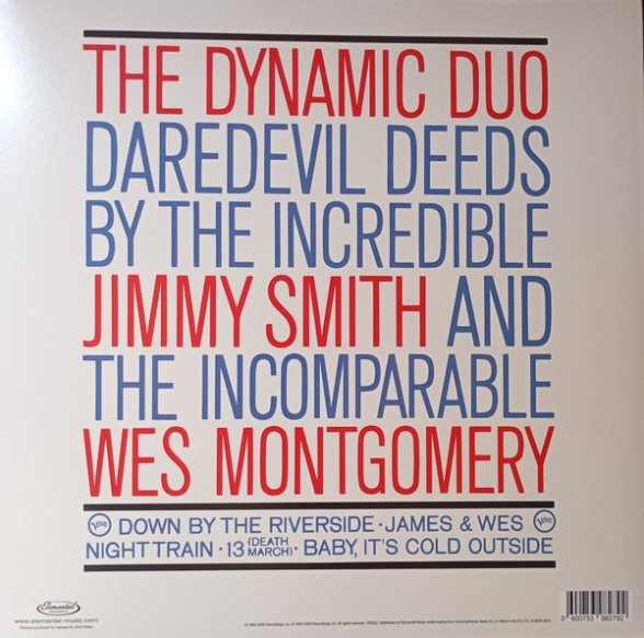 Jimmy Smith, Wes Montgomery: Jimmy & Wes: The Dynamic Duo - Plak Foto #2