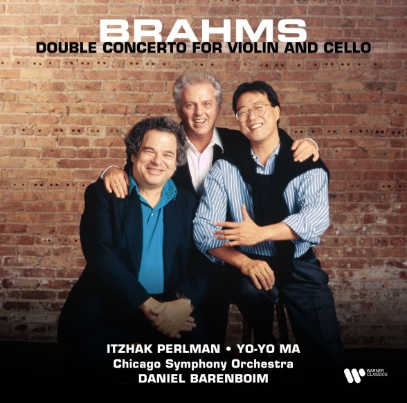 Itzhak Perlman, Yo-Yo Ma, Daniel Barenboim: Brahms: Double Concerto for Violin & Cello - Plak Foto #1