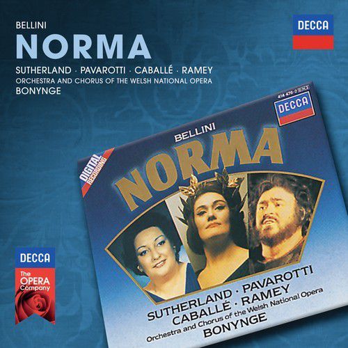Richard Bonynge, Montserrat Caballé, Chorus of the Welsh National Opera, Orchestra of the Welsh National Opera, Luciano Pavarotti, Samuel Ramey, Dame Joan Sutherland: Bellini: Norma - CD Foto #1