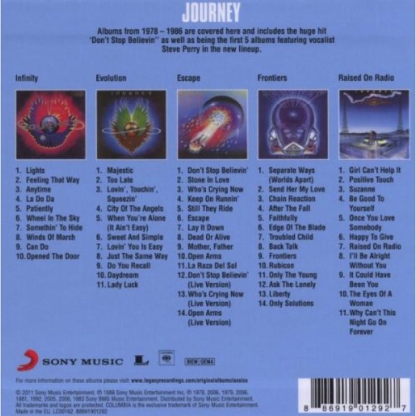 Journey: Original Album Classics - CD | Opus3a