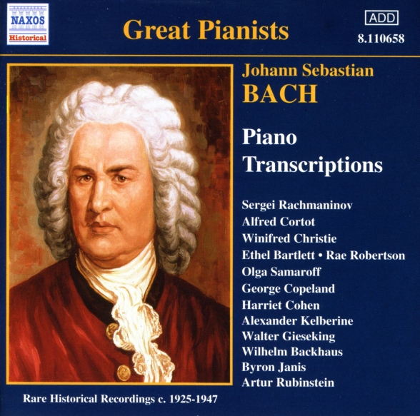 Bach, J.S.: Piano Transcriptions, Vol. 1 (Great Pianists) (1925-1947) - CD Foto #1