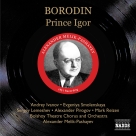Borodin: Prince Igor (Ivanov, Smolenskaya, Melik-Pashayev) (1951) - CD Foto #1