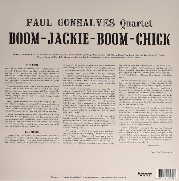 Paul Gonsalves: Boom-Jackie-Boom-Chick - Plak Foto #2