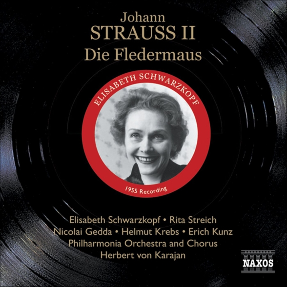 Strauss Ii, J.: Die Fledermaus (The Bat) (Schwarzkopf, Gedda, Karajan) (1955) - CD Foto #1