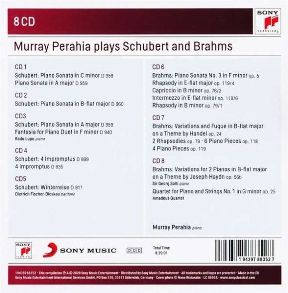 Murray Perahia: Plays Brahms & Schubert - CD Foto #2