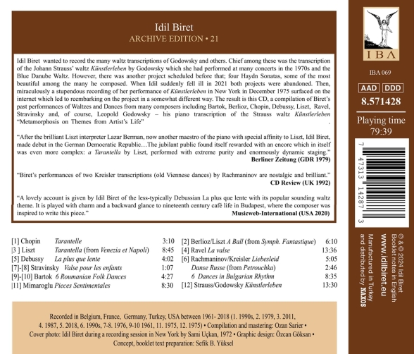 İdil Biret - Archive Edition Vol.21 - CD Foto #2
