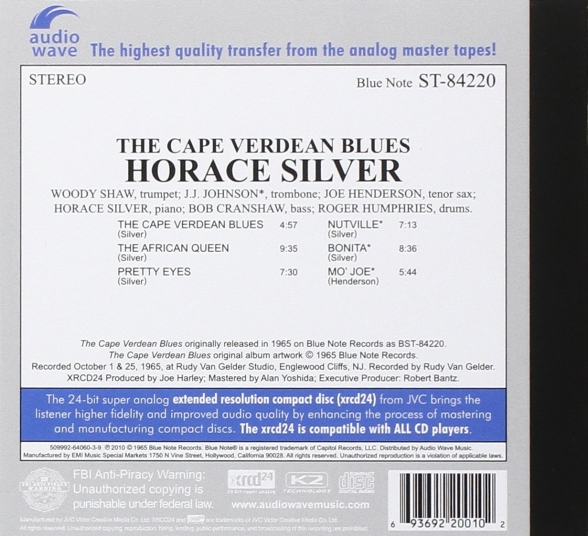 Horace Silver: The Cape Verdean Blues - XRCD Foto #2