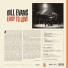 Bill Evans: Easy to Love + 1 Bonus Track (Colored Orange Vinyl) - Plak Foto #2