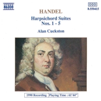 George Frideric Handel, Alan Cuckston: Handel: Harpsichord Suites Nos. 1- 5 - CD