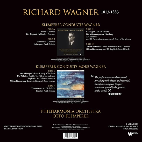 Otto Klemperer: Wagner: Orchestral Music — Klemperer Conducts