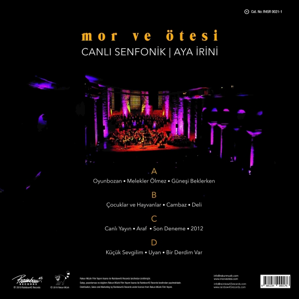 Mor ve Ötesi : Canlı Senfonik / Aya İrini - Plak Foto #2