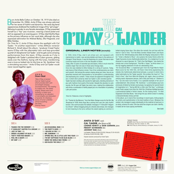 Cal Tjader, Anita O'Day: Time For 2 (+ 3 Bonus Tracks) - Plak Foto #2