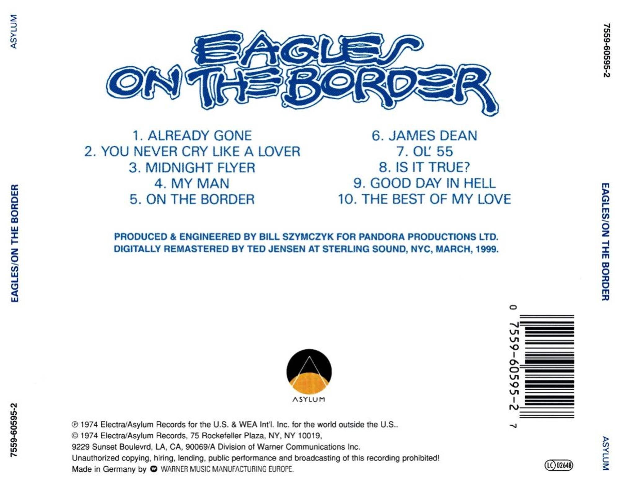 The Eagles: On The Border - CD | Opus3a