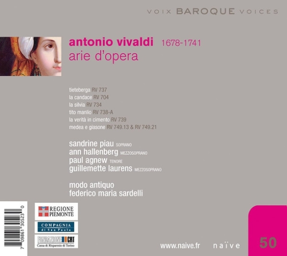 Sandrine Piau, Paul Agnew, Federico Maria Sardelli: Vivaldi: Arie D'opera - CD Foto #2