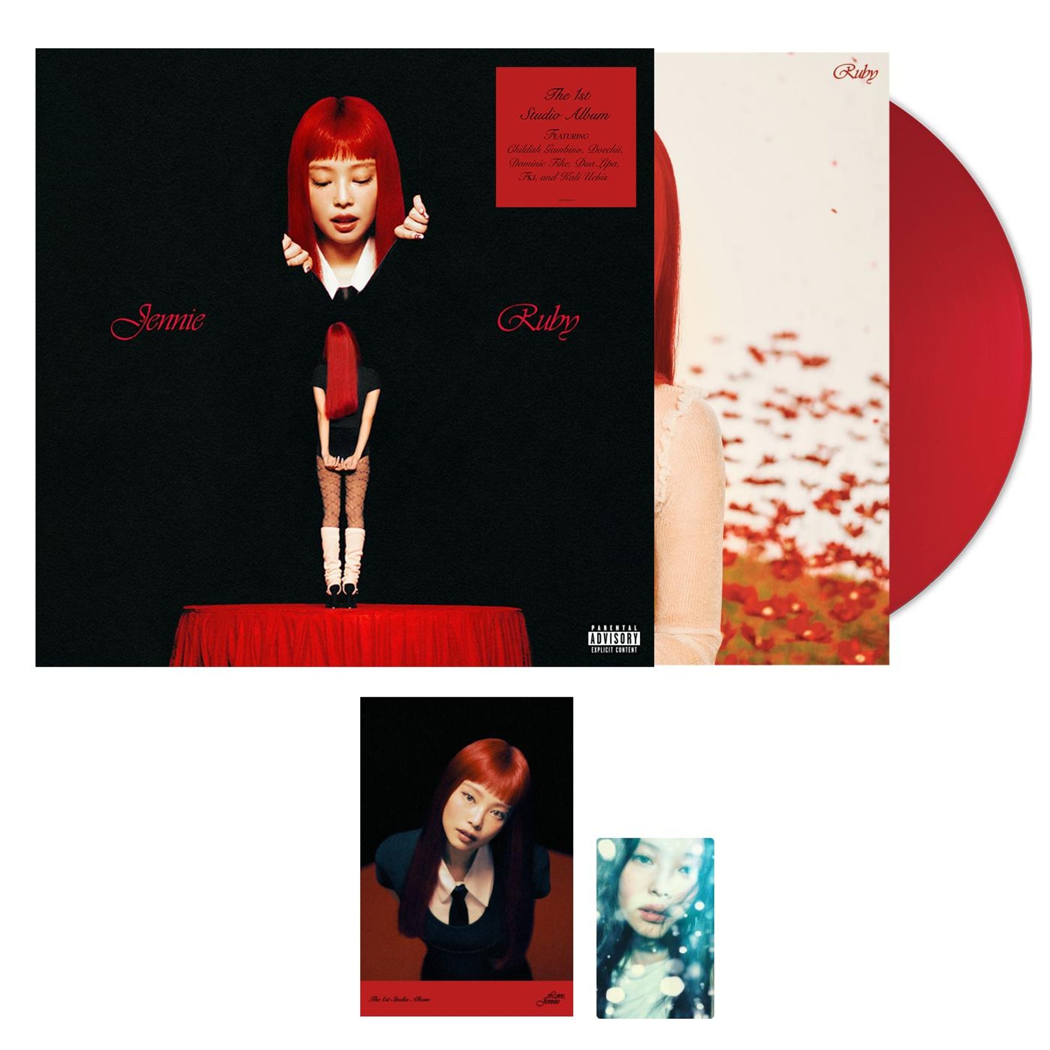 Jennie: Ruby (Transparent Ruby Red International Edition) - Plak