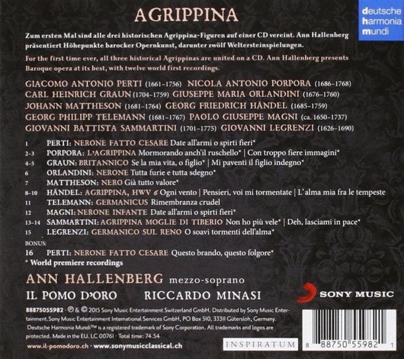 Ann Hallenberg: Agrippina - CD Foto #2