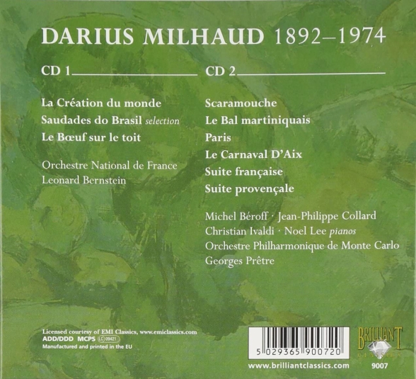 Milhaud: Orchestral Works - CD Foto #2
