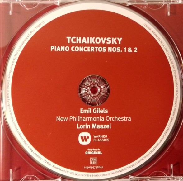 Emil Gilels: Tchaikovsky: Piano Concertos Nos 1 & 2 - CD Foto #3