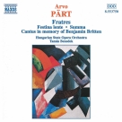 Part: Fratres / Festina Lente / Summa - CD Foto #1