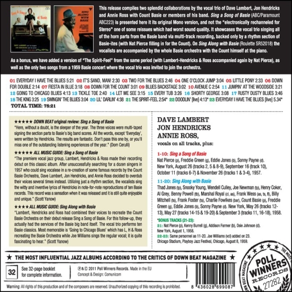 Lambert, Hendricks & Ross: Sing A Song Of Basie - CD Foto #2