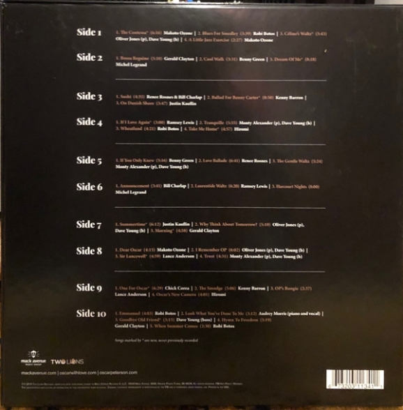 Oscar Peterson: Oscar, With Love - Plak Foto #2