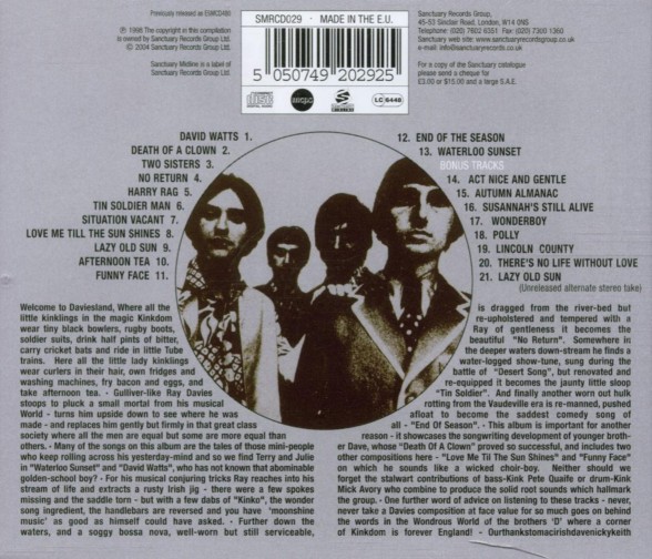 The Kinks: Something Else By The Kinks - CD Foto #2