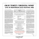 Okay Temiz, Oriental Wind: Montreux Jazz Festival 1982 (Numaralı Avrupa Edisyonu) - Plak Foto #2