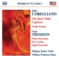 Philippe Quint: Corigliano: Red Violin Caprices (The) / Violin Sonata / Thomson, V.: 5 Ladies / Portraits - CD