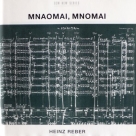 Heinz Reber: Mnaomai, mnomai - CD Foto #1