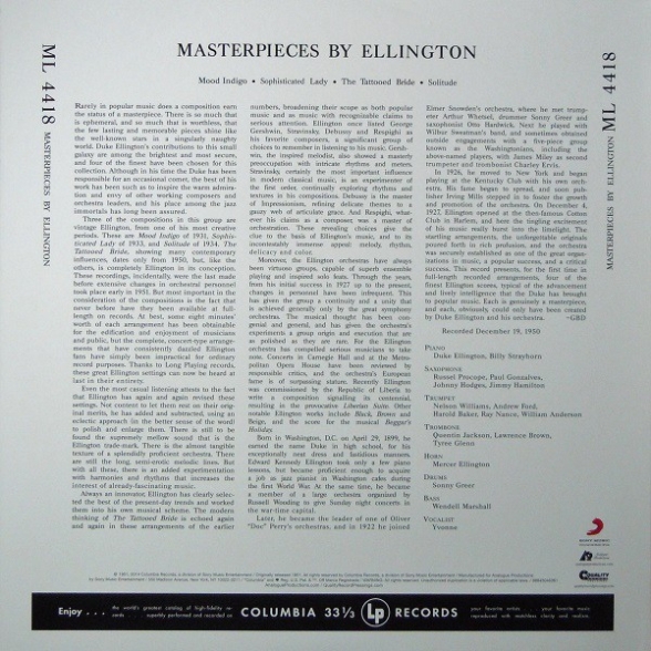 Duke Ellington: Masterpieces By Ellington - Plak Foto #2