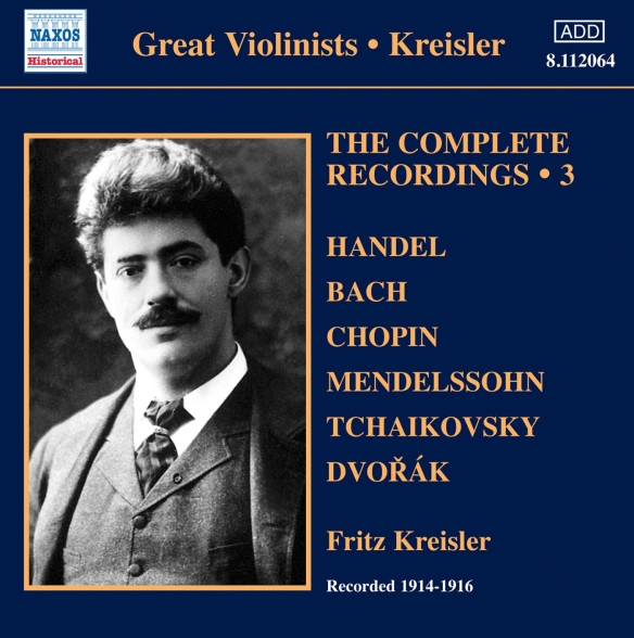 Fritz Kreisler: Kreisler: The Complete Recordings, Vol. 3 (1914-1916) - CD Foto #1