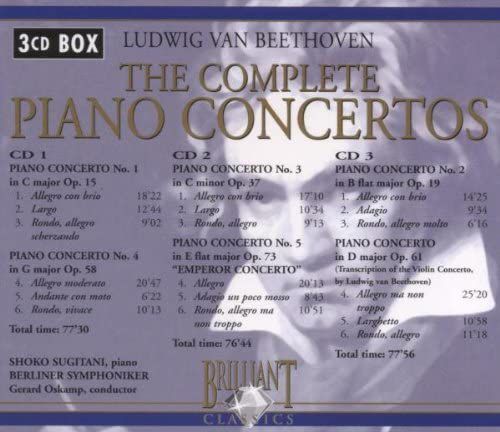 Shoko Sugitani, Berliner Symphoniker, Gerard Oskamp: Beethoven: The Complete Piano Concertos - CD Foto #2